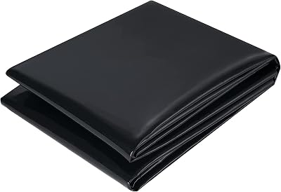 PALUDO Pond Liner 2M x 2M HDPE Black Heavy Duty Underlay Garden Ponds