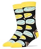 Oooh Yeah Men's Luxury Combed Cotton Crew Socks - Donut Magic
