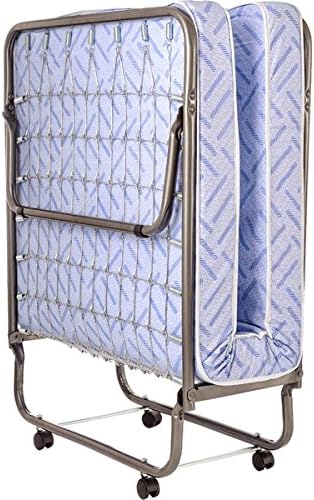 Milliard Lightweight Folding Bed with Mattress, Grey
