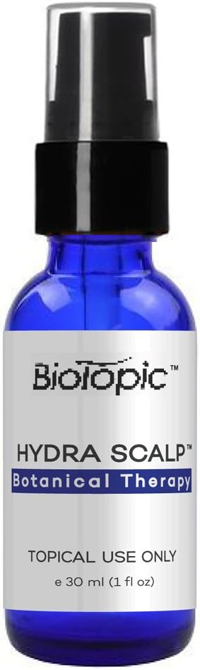 Biotopic, Natural Scalp Therapy for Bald Men - Hydrating Serum with Powerful Antioxidants for a Healthy Scalp (3 Bottles / 3 Month Supply)