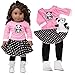 5pc Poodle Skirt Outfit w Panda Plush- 18