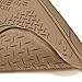 BDK Heavy Duty VAN SUV Rubber Floor Mats - 4 Pieces 3 Rows Full Set- All Weather Trimmable Mat (Beige) - MT-713-711-BG_AMHD