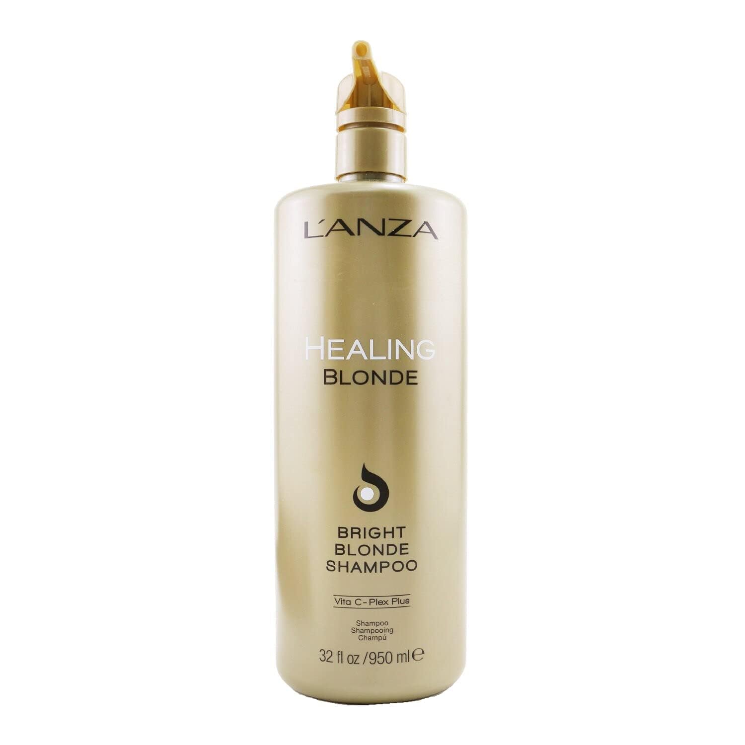 L’ANZA Healing Blonde Bright Shampoo, Formulated for Natural & Decolourized Blonde Hair - Boosts Shine and Brightness while Healing, with Sulfate-free, Paraben-free, Gluten-free Formula (950ml) — image 1