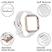 ESeekGo Compatible with Fitbit Blaze Bands with Metal Frame, Soft Slim Sport Silicone Replacement Wristband Compatible with Fitbit Blaze Bracelet for Women Men (No Tracker)