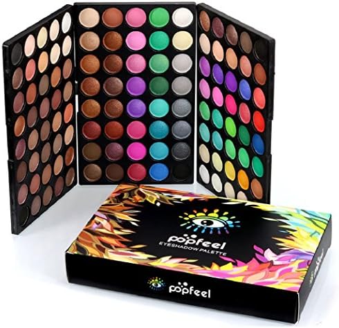 MISILIU 120 Colors Cosmetic Powder Eyeshadow Palette Makeup Set Matt Eye Color Halloween Makeup Palette