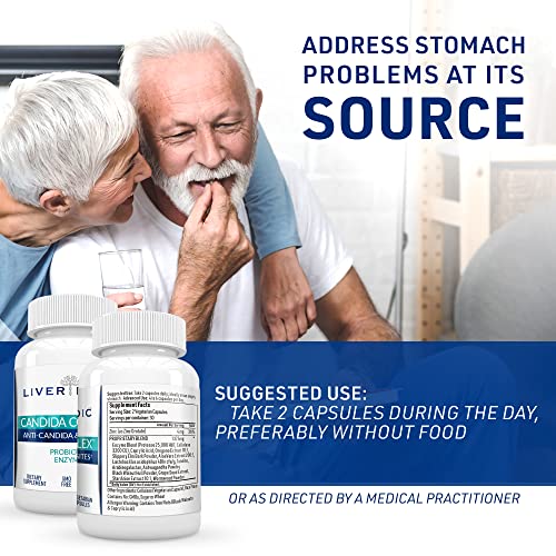 Liver Medic Candida Complex Digestive Enzymes, Enzymes for Digestion