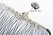Pulama 1920s Crossbody Bag for Women Vintage Evening Clutch Purse Wallet Silver For Wedding and Party