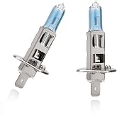 Jitrendo 2 Pcs H1 12v 100w Halogen Bulbs Super White, Front Headlight, Car Bulb, Car High Beam Lights, Universal For Most Cars, Suvs