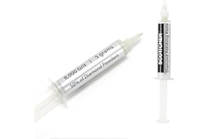 SCOTTCHEN Diamond Polishing Paste,8,000 Grit 0-2 Microns Lapping Compound with 50% Concentration of Diamond Powders for Jewelry, Metal, Ring, Glass, Coin,etc.-5 Gram