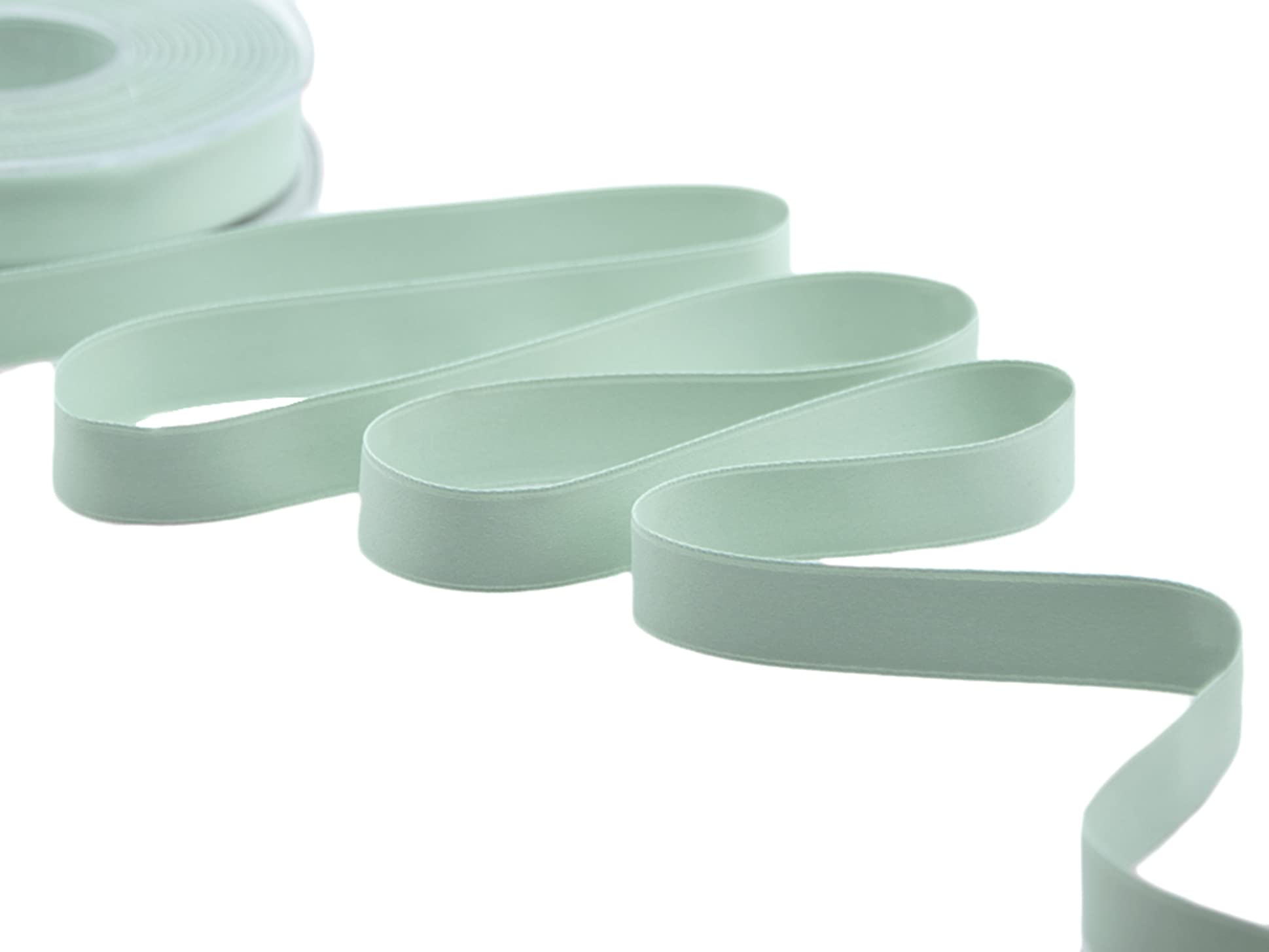 Furlanis - Matt Double Satin, Decorative Ribbon, Gift, Christmas Packing, Wedding, Party, Made in Italy - Sea Green, 15 mm x 20 m