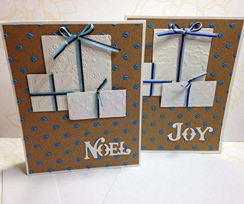 Wrapped Package Blank Christmas Cards, Set of 10, 2 Designs