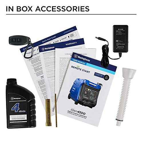 Westinghouse Outdoor Power Equipment 4500 Peak Watt Super Quiet