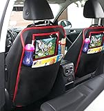 Kick Mat Car Seat Protector & Back Seat Organizer with Tablet Holder for Kids, Babies And Toddlers, Storage Pockets And Premium Quality
