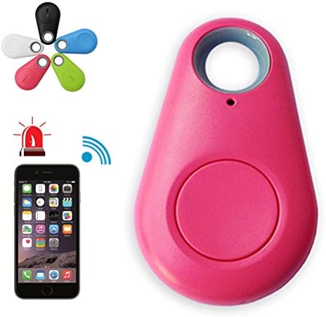 Anti-Lost GPS Locator，Shellvase Mini GPS Tracking Finder Device,Tag Alarm Car Bag Key Kids&amp;Pet Dog Tracker (Pink)
