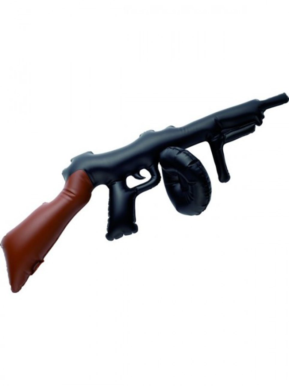 Henbrandt Inflatable Black Tommy Gun 80cm Blow Up Machine Gun Adult Fancy Dress Accessories for Halloween Party Fancy Dress, 1920s Gangster Costume, Mobster Costume