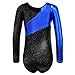 TFJH E Leotard for Girls Dancing Gymnastics Outfits Athletic Clothing 140 Blue 120