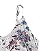 ZANZEA Women's Floral Print V Neck Spaghetti Strap Summer Bohemian Long Maxi Dress Beach Sundress Blue Flower XL
