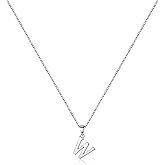 Turandoss S925 Sterling Silver Initial Necklaces for Women, Dainty Hypoallergenic Initial Necklace Letter Initial Pendant S925 Sterling Silver initial Necklace for Women Jewelry Gifts