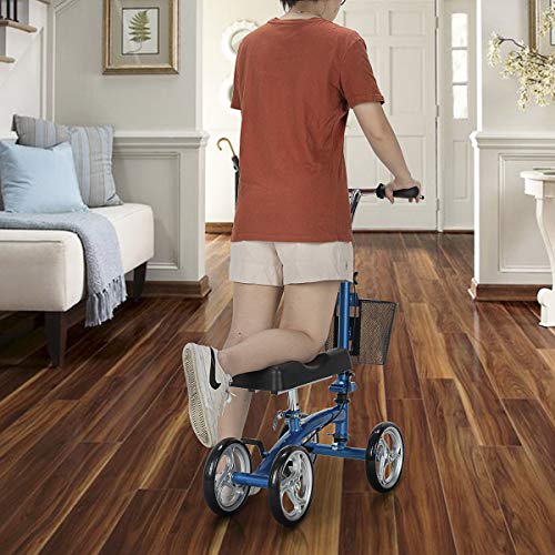 OasisSpace Small Size Foldable Knee Scooter Walker for Foot Injuries