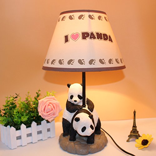 Chinese garden creative cartoon panda bedroom bedside lamp lamp are warm and lovely gifts for children study