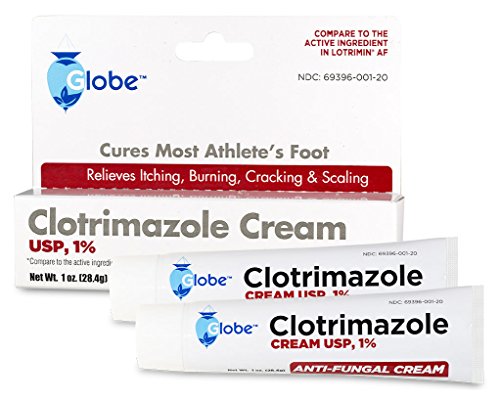 Clotrimazole Antifungal Cream 1% USP 1 oz, Compare to Lotrimin (2 Pack)