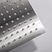 Lordear Rain Shower Head 12 Inch Solid Ultra Thin 304 Stainless Steel Adjustable Square Rainfall Shower Head Full Body Coverage with Silicone Nozzle 12” Waterfall Showerhead,Brushed Nickel