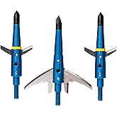 Swhacker #261 Levi Morgan Series 2-Blade Mechanical Broadheads, 100 Grain, 2.0" Cut, Expandable Broadhead, Archery Hunting Broadheads, 4 Pack, Blue