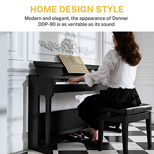 Donner DDP90 Digital Piano, 88 Key Weighted Piano Keyboard for