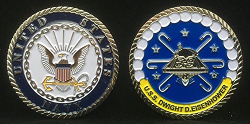 USS Dwight D. Eisenhower CVN 69 (Enlisted) Challenge Coin