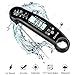 Digital Cooking Thermometer, Zamkol Meat Thermometer for Grilling Waterproof Function lnstant Read Thermometer with Calibration and Blacklight Function for Food, BBQ, Grill, Tea,Milk