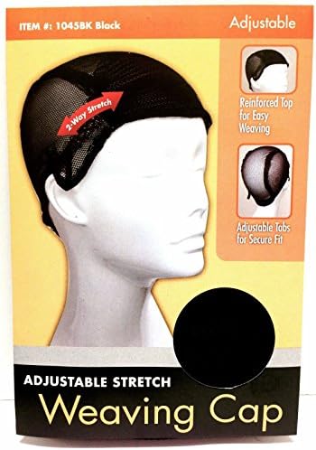 The Challenger Tiffany Adjustable Stretch Weaving Cap (Black) #1045BK (1 pc)