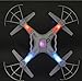 ZuZo 2.4GHz 4 CH 6 Axis Gyro RC Quadcopter Drone with Camera & LED Lights, 38 x 38 x 7cm