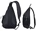 Pioneeryao 19'' Sling Bag Backpack Crossbody Bag Shoulder Bag (Black)
