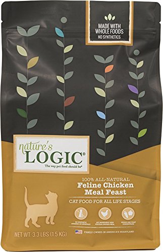 Nature'S Logic 858155001294 Dry Cat Chicken, 3.3-Pound Bag
