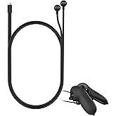 UMEEUTOO 2-in-1 Charging Cable for Meta Quest Pro Controllers Durable Safe for Simultaneous Charging Meta Quest Pro Accessories Compatible with Various Protective Cases