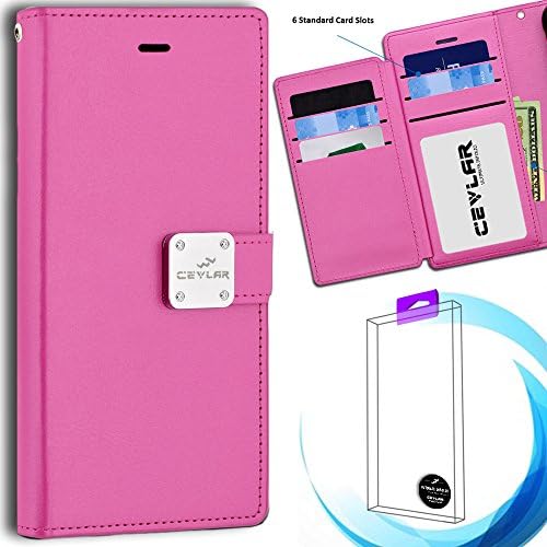 Cevlar Samsung Galaxy S8 Plus S 8 Plus Samsung Galaxy G955 Tri Layer Wallet Phone Case Flip Phone Cover with ID Slot