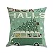 Goddessvan Christmas Printing Dyeing Pillow Cover Sofa Bed Home Decor Cushion Cover 1818 Inch (1818 Inch, C)