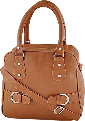 alice causual sholder bag with sling belt women s girl s handbag(evr16,tan)
