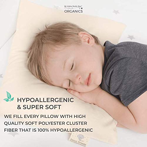 3 Toddler+Pillow+ORGANIC+Cotton+Washable