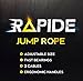 Rapide Jump Rope - Adjustable Cable, Rapid Ball Bearings & Anti-Slip Handles - Skipping Rope for Fast Weight Loss & for Exercise, Cardio, Crossfit (Yellow)
