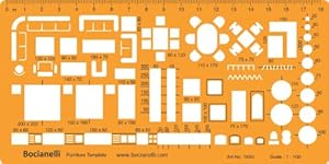 Amazon.com: Metric 1:100 Scale Architectural Drawing Template Stencil ...