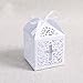 CTY Party 50pcs Cross Favor Boxes for Christening Baby Shower Bomboniere with Ribbons