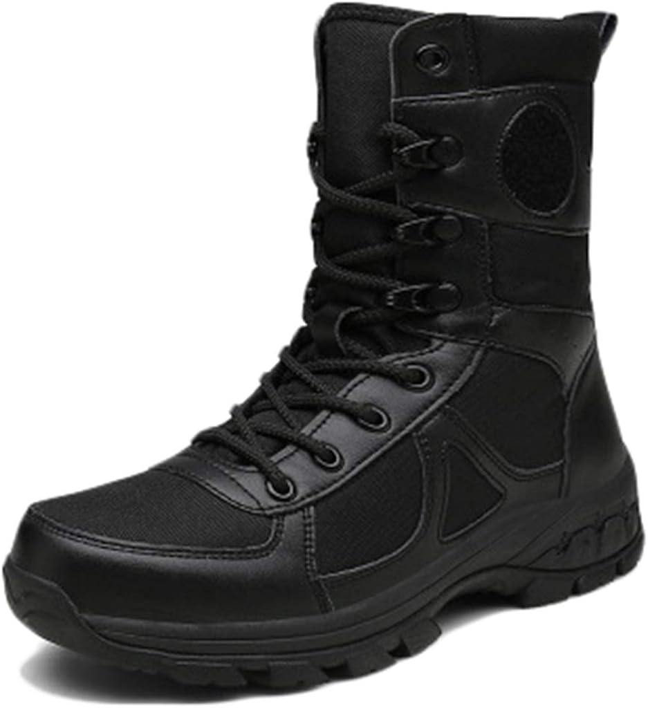 Winter Men's Army Hiking Boots Military Work Boots Unisex Adults Mid