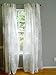 Hedda Blad 2 Pairs of Curtains, 4 Panels, White/Black Floral Pattern
