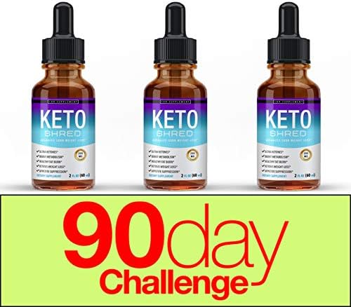 Keto Shred Drops Liquid Advanced Carb Weight Loss - Raspberry Ketone Fat Burner Blended with African Mango & Garcinia, Suppress Appetite & Cravings, for Men Women, 2 Fl Oz (60 ml), Lux Supplement