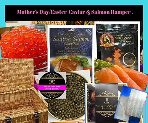 30 gr. Siberian Oscietra HYD. & Salmon Selection Hamper. Free 1-2 Day UK Del.