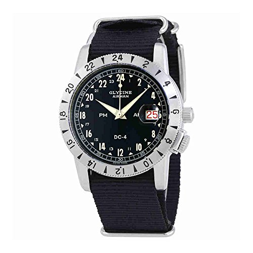 Glycine airman dc-4 automatic mens nylon watch gl0072