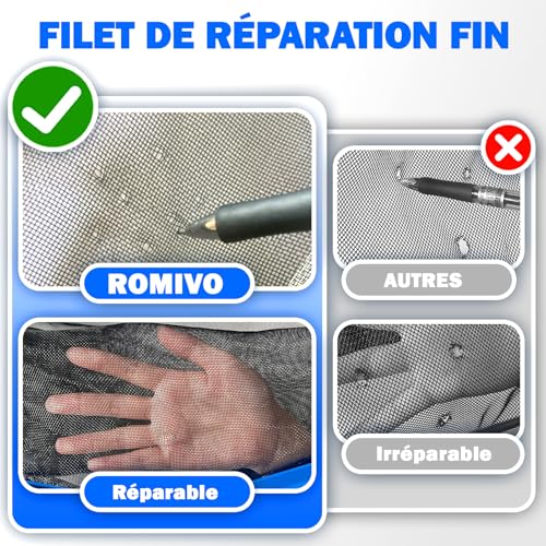 Swimming Pool Net, Professional Pool Skimmer Net with Aluminium Frame, Repairable Fine Mesh Net for Leaves/Insects, Ideal for Pool and Pond (No Stick)