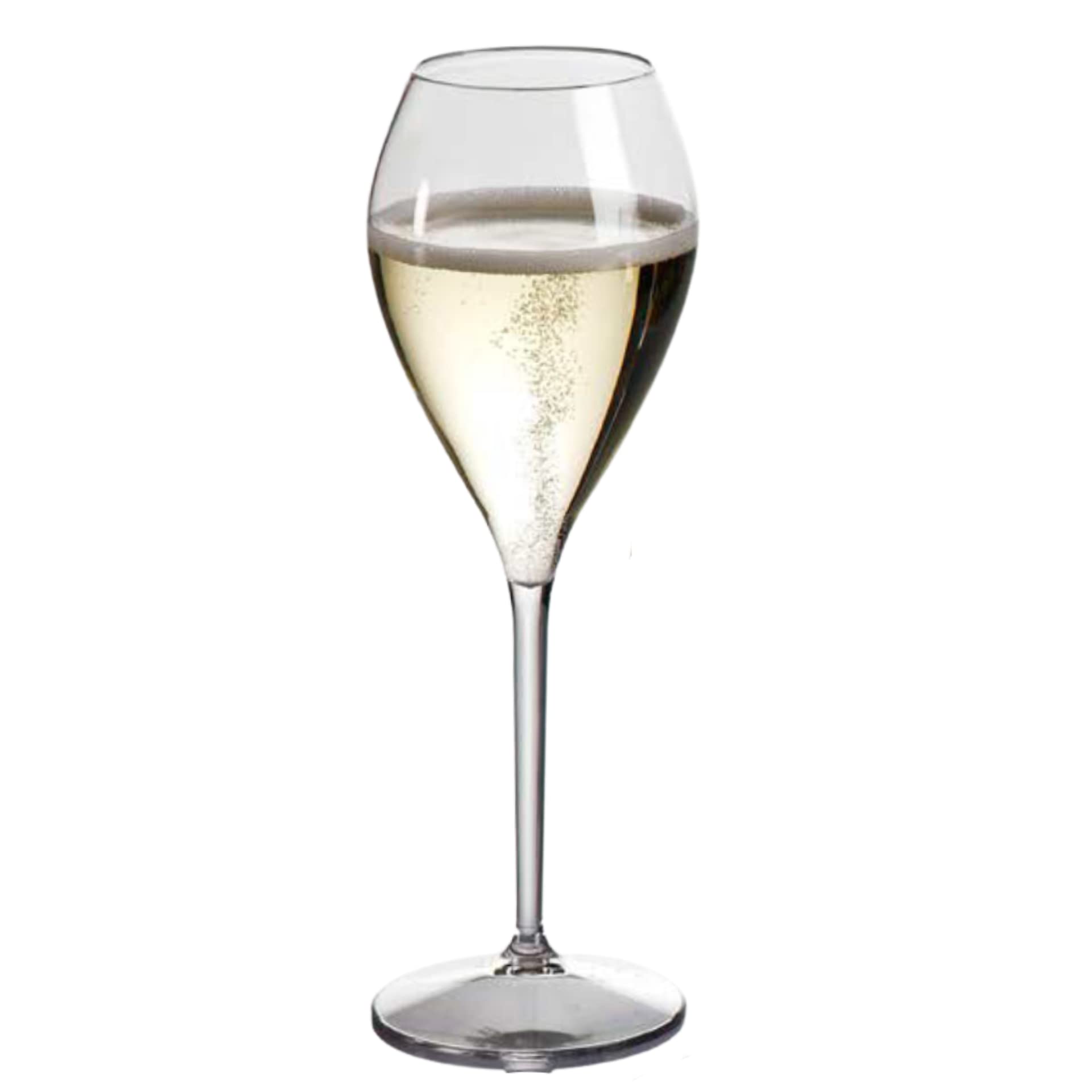 AIOS Set of 6 Unbreakable Triam BPA Free Champagne Flutes. Capacity 160ml
