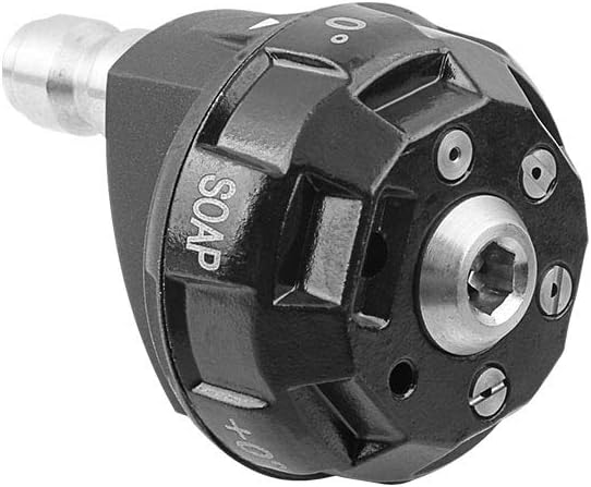 ATMOZON Pressure Washer Spray Nozzle with 1/4 Inch Quick Plug, 6-in-1 Quick Changeover and Adjustable, 4000 PSI